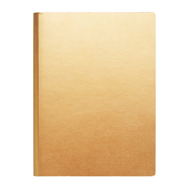 Fashion Notebook Gold - Leather Bound